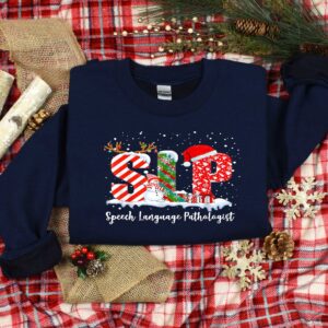 vintage christmas t shirt for speech language pathologists featuring slp design for speech therapy enthusiasts zo24j scaled