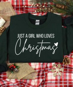 vintage christmas t shirt for women just a girl who loves christmas fun jesus lover design for holiday parties ytblj scaled