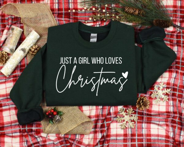 vintage christmas t shirt for women just a girl who loves christmas fun jesus lover design for holiday parties ytblj scaled