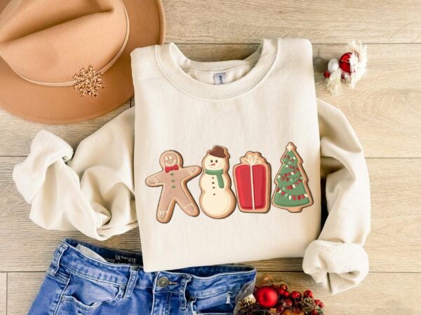 vintage christmas t shirt for women featuring gingerbread design in comfortable fabric ideal for holiday gatherings and festive celebrations wtcgs scaled