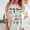 vintage christmas t shirt for women retro comfort colors tee trendy holiday design for festive celebrations wkj0g