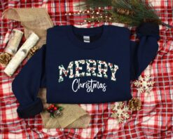 vintage christmas t shirt for women with floral design fun and festive holiday apparel for christmas outfits orgru scaled