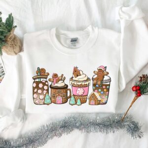 vintage christmas t shirt for women with gingerbread design and coffee theme funny christmas shirt for holiday celebrations ih9e2 scaled