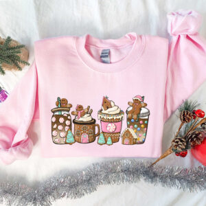 vintage christmas t shirt for women with gingerbread design and coffee theme funny christmas shirt for holiday celebrations jgp33 scaled