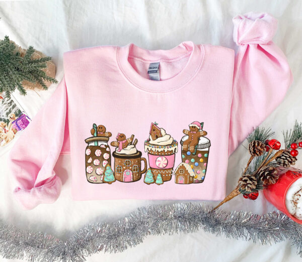 vintage christmas t shirt for women with gingerbread design and coffee theme funny christmas shirt for holiday celebrations jgp33 scaled