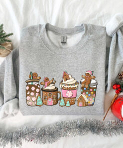 vintage christmas t shirt for women with gingerbread design and coffee theme funny christmas shirt for holiday celebrations k85xw scaled