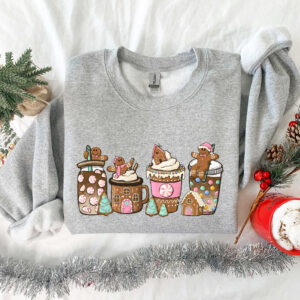 vintage christmas t shirt for women with gingerbread design and coffee theme funny christmas shirt for holiday celebrations k85xw scaled