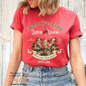 vintage christmas t shirt funny elf design retro style north pole theme comfortable fit for holiday celebrations hoxi1 scaled