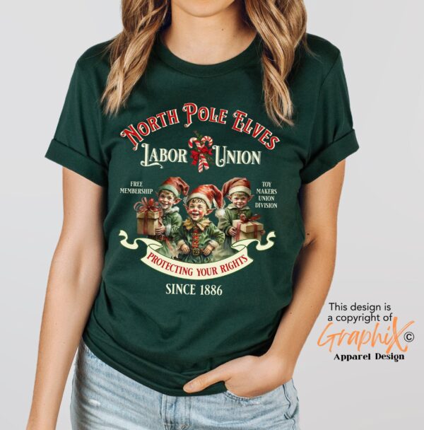 vintage christmas t shirt funny elf design retro style north pole theme comfortable fit for holiday celebrations twwze scaled