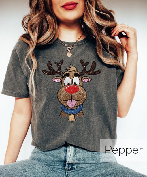 vintage christmas t shirt funny reindeer design for kids comfortable crewneck shirt perfect for holiday celebrations and new year events ft3vn