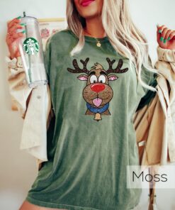 vintage christmas t shirt funny reindeer design for kids comfortable crewneck shirt perfect for holiday celebrations and new year events lkqay