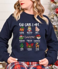 vintage christmas t shirt god says i am christmas christian jesus tee with bible verse design for holiday celebrations 1lzei scaled