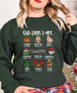 vintage christmas t shirt god says i am christmas christian jesus tee with bible verse design for holiday celebrations 7pqdh scaled