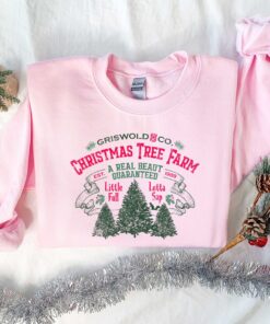 vintage christmas t shirt griswolds tree farm design for women with family theme and holiday spirit fu87w scaled