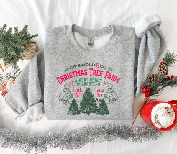 vintage christmas t shirt griswolds tree farm design for women with family theme and holiday spirit wwncd scaled