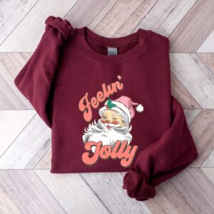 vintage christmas t shirt holly jolly design funny holiday apparel with santa print ideal for festive gatherings and celebrations lsytg