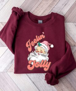 vintage christmas t shirt holly jolly design funny holiday apparel with santa print ideal for festive gatherings and celebrations lsytg scaled