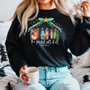 vintage christmas t shirt jesus the reason for the season design comfortable fit church apparel for women qzpi1 scaled