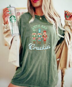 vintage christmas t shirt lets get crackin nutcracker design retro style for family gatherings and holiday celebrations zljkk scaled