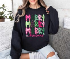 vintage christmas t shirt merry and bright trees womens holiday tee comfortable winter design for festive celebrations joxy4