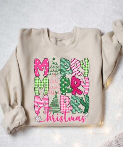 vintage christmas t shirt merry and bright trees womens holiday tee comfortable winter design for festive celebrations qtut7