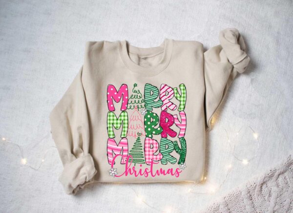 vintage christmas t shirt merry and bright trees womens holiday tee comfortable winter design for festive celebrations qtut7