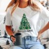 vintage christmas t shirt merry bookmas tee for book lovers featuring librarian design ideal for holiday parties and festive gatherings rsrnu