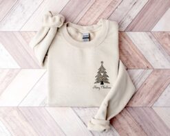 vintage christmas t shirt merry christmas tree design for family gatherings comfortable fit ideal for women uybwy scaled