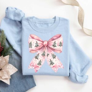 vintage christmas t shirt merry santa design holiday bow graphic tee for family gatherings and festive celebrations hgini