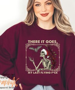 vintage christmas t shirt my last f skeleton design funny graphic tee for holiday celebrations and unique festive style m4v5c