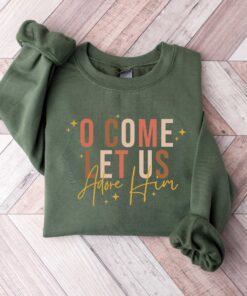 vintage christmas t shirt o come let us adore him design faith based graphic tee for christian celebrations urevr scaled