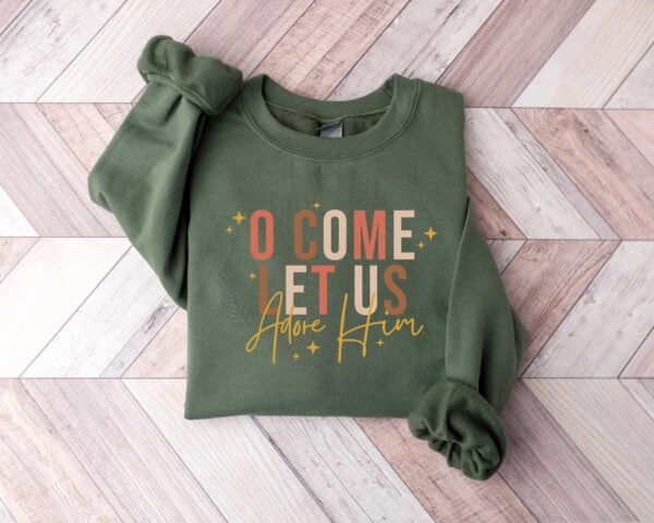 vintage christmas t shirt o come let us adore him design faith based graphic tee for christian celebrations urevr scaled