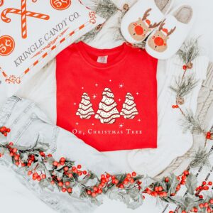 vintage christmas t shirt oh christmas tree design merry and bright winter theme holiday apparel for festive celebrations 6pubp