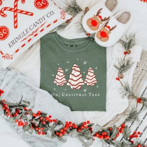 vintage christmas t shirt oh christmas tree design merry and bright winter theme holiday apparel for festive celebrations iojau