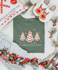 vintage christmas t shirt oh christmas tree design merry and bright winter theme holiday apparel for festive celebrations iojau scaled