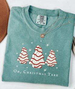 vintage christmas t shirt oh christmas tree design merry and bright winter theme holiday apparel for festive celebrations nowcl scaled