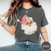 vintage christmas t shirt pink santa retro design womens holiday tee comfort colors style trendy and unique for festive celebrations 0fqve