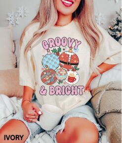 vintage christmas t shirt retro design funny holiday apparel in comfort colors groovy bright style for unique seasonal wear 2h9ca scaled