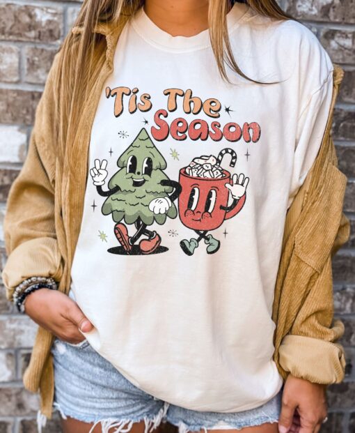 vintage christmas t shirt retro holiday tee with unique design for festive celebrations and comfortable fit ucjf0 scaled