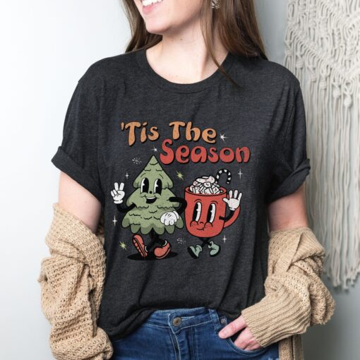 vintage christmas t shirt retro holiday tee with unique design for festive celebrations and comfortable fit ynjqg scaled