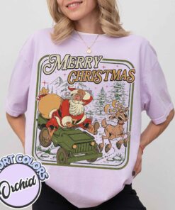 vintage christmas t shirt retro santa claus design classic holiday shirt for men and women ideal for festive gatherings eukj9