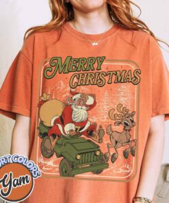 vintage christmas t shirt retro santa claus design classic holiday shirt for men and women ideal for festive gatherings ry6my