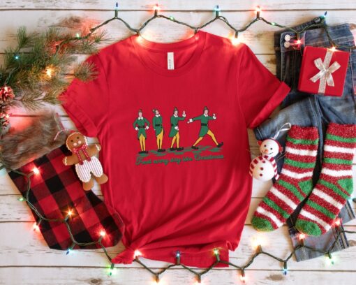 vintage christmas t shirt retro treat every day like christmas sweatshirt funny elf design for holiday movie lovers p8ost