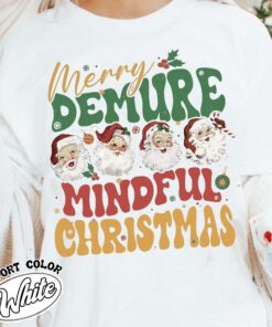 vintage christmas t shirt santa clause design for women mindful style merry christmas theme txxgj