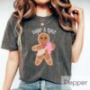 vintage christmas t shirt sugar and spice crewneck funny gingerbread design trendy holiday apparel for festive celebrations mteyp