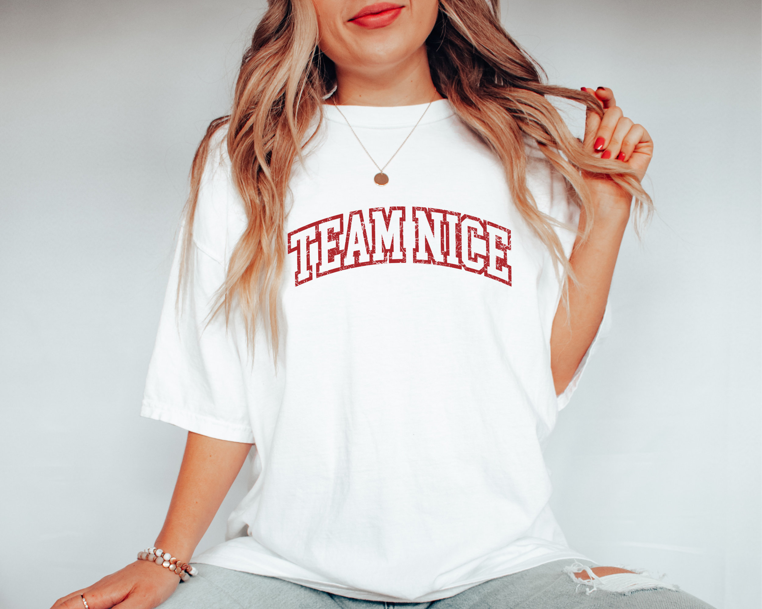 vintage christmas t shirt team nice design comfort colors funny group tee for women retro xmas party apparel yzhed