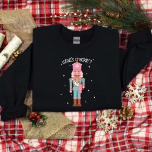 vintage christmas t shirt whats crackin retro holiday design fun santa graphic for festive celebrations twgdv scaled