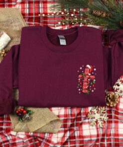 vintage christmas t shirt with cross design for christians funny christmas shirt for jesus lovers comfortable holiday apparel gdyxm scaled