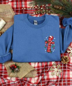 vintage christmas t shirt with cross design for christians funny christmas shirt for jesus lovers comfortable holiday apparel timwi scaled