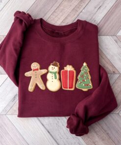 vintage christmas t shirt with gingerbread design for family gatherings and holiday celebrations gg7oz scaled